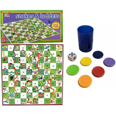 Snakes & Ladders Traditional Classic Family Board Game