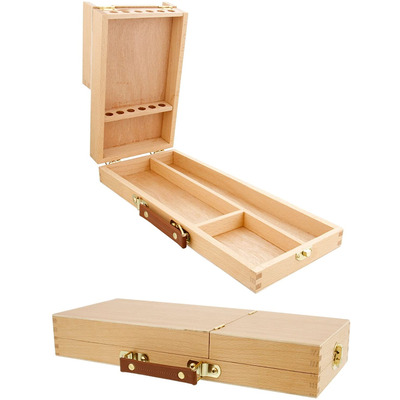 Wooden Artist Storage Box - Brushes, Pencils, Art Tools Organiser