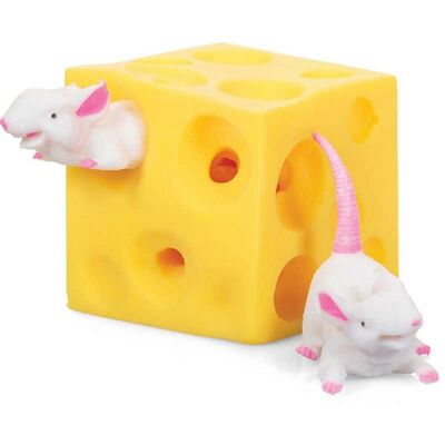 Stretchy Mice & Cheese Toy Stress Relief Fidget Toy