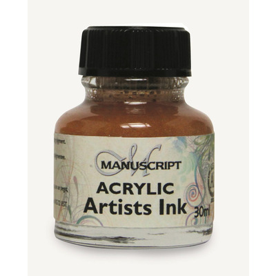 Manuscript Acrylic Artists Ink 30ml - Gold