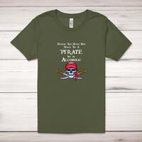 Drinking Rum Adult T-Shirt