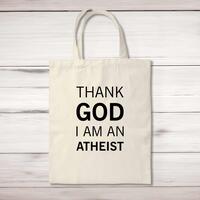 Thank God I’m An Atheist Tote Bag – Natural, One