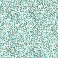 William Morris Willow Boughs Fabric Teal F1679/05 – By The Metre
