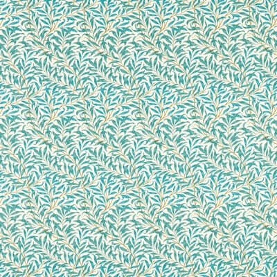 William Morris Willow Boughs Fabric Teal F1679/05 - By The Metre