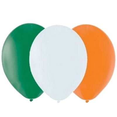 Irish Ireland Colour Balloons St Patricks Day Decorations - ONE PACK (15)