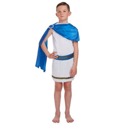 Childrens Roman Caesar Costume World Book Day Fancy Dress Age 4-12 years - SMALL 4-6 YRS (U88 677)