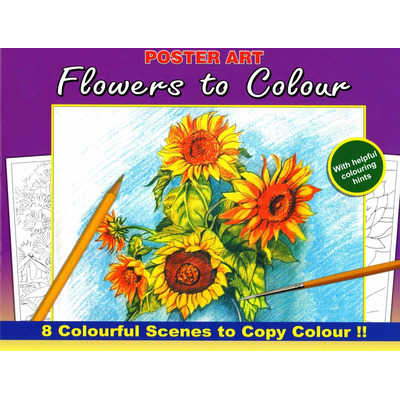 Adult Standard Advanced Colouring In Books – Nature To Colour - Flowers To Colour