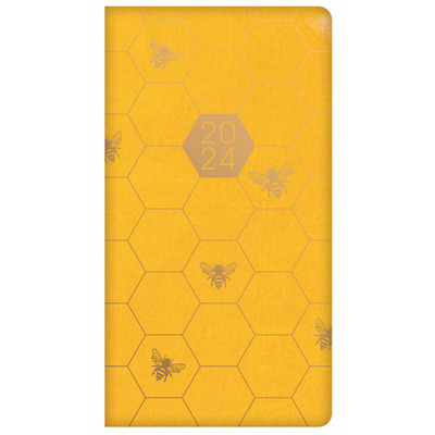2024 Slim Week To View Bees & Daisy Diary Organiser Planner - BEES