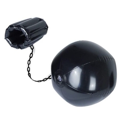Inflatable Ball & Chain Halloween Ghost Fancy Dress Prop