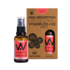 Image of Well.Actually. High Absorption Liposomal Vitamin D3+K2 1000-3000IU Oral Spray Strawberry & Rhubarb 25ml
