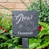 Image of Slate plant marker - Grow dammit