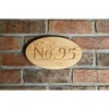 Image of Premium Solid Oak Wood House Number - 26.5cm x 15.5cm