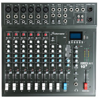 10 Channel PA Mixer with Effects & Bluetooth