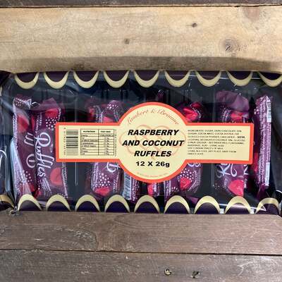 12x Ruffles Raspberry & Coconut Bars (1 Pack of 12x26g)