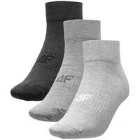 Image of 4F Mens Cotton Socks - Gray Melange/Cool Light Gray Melange