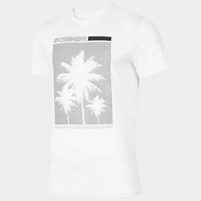 4F Mens Graphics T-shirt - White