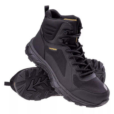 Elbrus Black Hixon Mid Waterproof CM Mens Shoes - Black