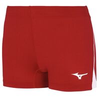 Image of Mizuno Womens High-Kyu Tight Volleyball Shorts - Red