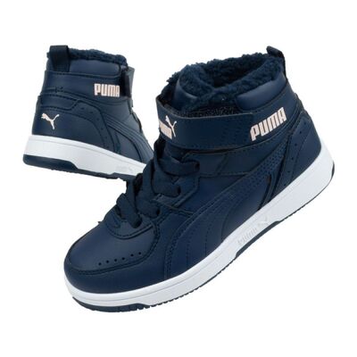 Puma Junior Rebound Shoes - Navy Blue