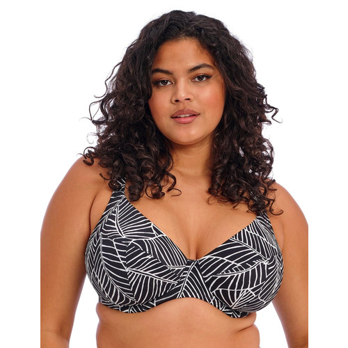 Elomi Kata Beach Underwired Plunge Bikini Top - Black