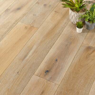 Lusso Catania White Brushed Oiled Engineered Oak – Lusso