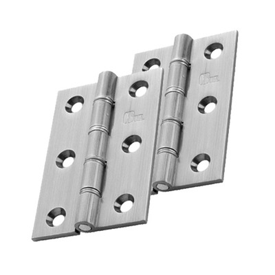 Carlisle Brass 3 Inch Double Washered Hinges, Satin Chrome - HDSSW2SC (sold in pairs) 3 INCH - SATIN CHROME (MATT)