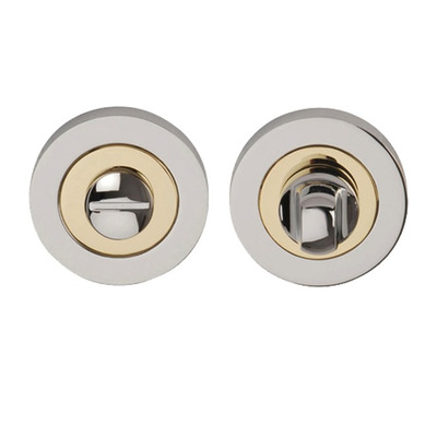Excel Dual Finish Turn & Release, Polished Chrome & Polished Brass - 3632 DUAL FINISH POLISHED CHROME & POLISHED BRASS