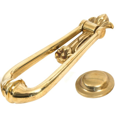 From The Anvil Loop Door Knocker, Polished Brass - 33610M POLISHED BRASS FINISH