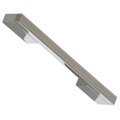 Hafele Enza Bar Cabinet Pull Handle (256mm c/c), Brushed Satin Nickel - 108.94.276 BRUSHED SATIN NICKEL - 256mm c/c