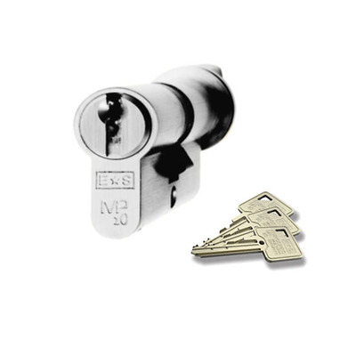 Eurospec MP10 Euro Profile British Standard 10 Pin Cylinders And Turn, (Various Sizes) Polished Chrome - CYH713PC/OFF - 40/60mm - MASTER KEY *5-7 Working Days*