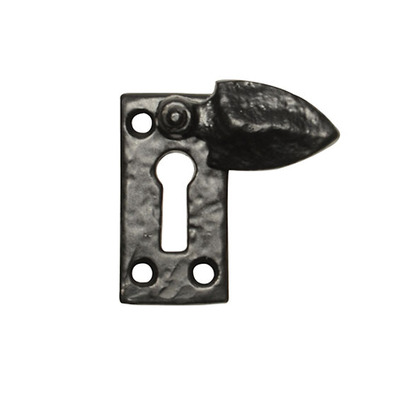 Kirkpatrick Black Antique Malleable Iron Covered Standard Profile Escutcheon - AB1190 BLACK ANTIQUE FINISH