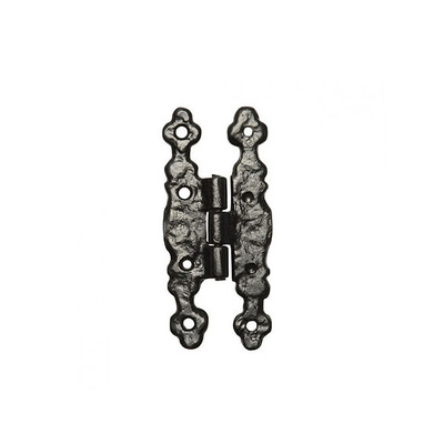 Kirkpatrick Black Antique Malleable Iron Cabinet Hinge (4.5 Inch) - AB1509 (sold in pairs)  BLACK ANTIQUE - 4.5"