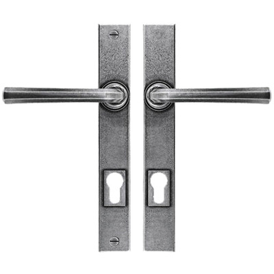 Finesse Jesmond Un-Sprung Multipoint Door Handles, Pewter - FDMP24 (sold in pairs) ENTRY