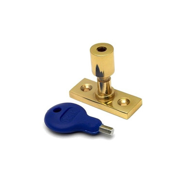 Carlisle Brass Locking Casement Stay Pin, Polished Brass - WF17 POLISHED BRASS