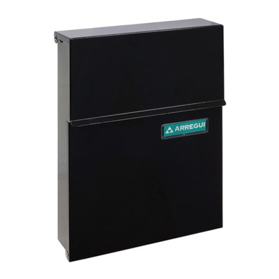Arregui Line Mailbox (305mm x 230mm x 65mm), Black - L27364 BLACK