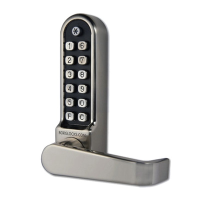 Borg Locks BL5401ECP Easicode Pro Digital Lock, Satin Chrome - L26887 SATIN CHROME