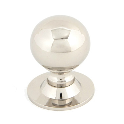 From The Anvil Ball Cupboard Knob (31mm Or 39mm), Polished Nickel - 83882 POLISHED NICKEL - 39mm