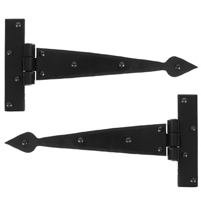 From The Anvil Arrow Head T-Hinge (Various Sizes), Black - 33971 (sold in pairs) 18" ARROW HEAD HINGE (PAIR), BLACK