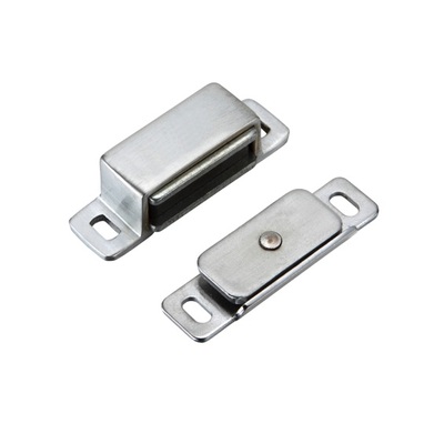 Zoo Hardware Top Drawer Fittings Magnetic Catch, Satin Chrome - TDFMC1SC SATIN CHROME