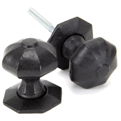 From The Anvil Small Octagonal Mortice/Rim Knob Set, External Beeswax - 92064 (sold in pairs) EXTERNAL BEESWAX