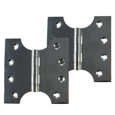 Atlantic Parliament Hinges (4 Inch), Polished Chrome - APH424PC (sold in pairs) 4 INCH - POLISHED CHROME