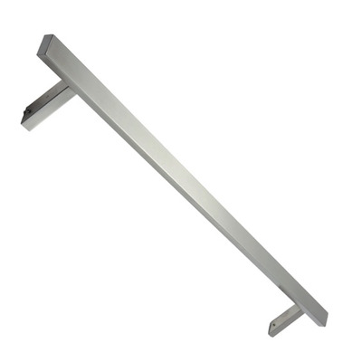 Mila Supa Offset T Grade 316 Square Pull Handle (1200mm), Brushed Satin Stainless Steel - 572122 (sold in singles) BRUSHED SATIN STAINLESS STEEL - 1200mm