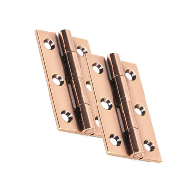 From The Anvil 2 Inch Cabinet Hinges, Polished Bronze - 49922 (sold in pairs)  POLISHED BRONZE