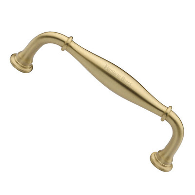 Heritage Brass Henley Traditional Cabinet Pull Handle (102mm, 152mm OR 203mm C/C), Satin Brass - C3960-SB SATIN BRASS - 102mm c/c