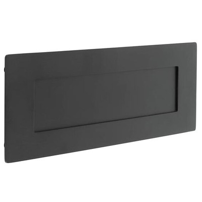 Frelan Hardware Sprung Letterplate (330mm x 100mm), Matt Black - JMB3009 MATT BLACK - 330mm x 100mm