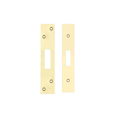 Zoo Hardware Face Plate And Strike Plate Accessory Pack, Polished Brass - ZLAP11BPBUL POLISHED BRASS