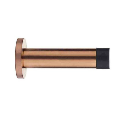 Zoo Hardware Cylinder Door Stop With Rose (70mm Length), PVD Bronze - ZAS07-PVDBZ PVD BRONZE