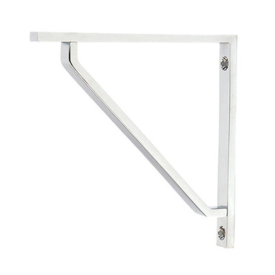 From The Anvil Barton Shelf Bracket (150mm x 150mm OR 200mm x 200mm), Polished Chrome - 51109 POLISHED CHROME - 200mm x 200mm