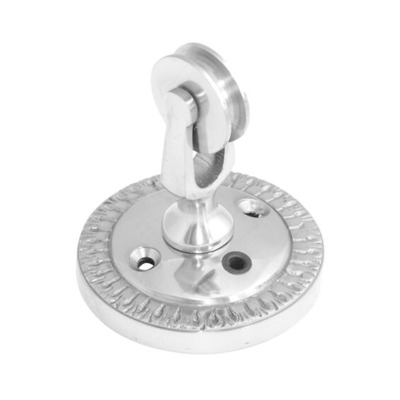 Prima Pulley For Butlers Bell On Round Plate (58mm Diameter), Polished Chrome - BH1011ABC POLISHED CHROME