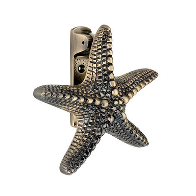 Spira Brass Starfish Door Knocker (155mm x 155mm), Antique Brass - SB4112ANT ANTIQUE BRASS